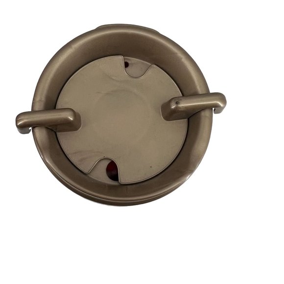 Disney Blizzard Beach Whirley Travel Tumbler Coffee Cup Faux Leather Brown - Picture 3 of 5